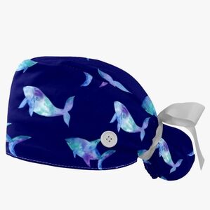 Whale Scrub Cap